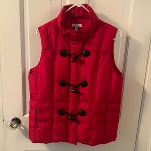 Charter Club ( Macy's ) classic vest with unique toggles